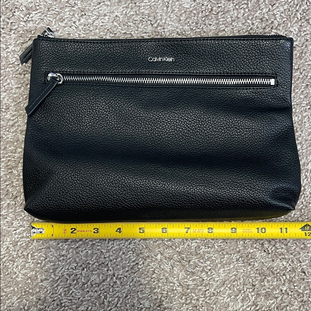 Calvin Klein Black Textured Clutch - Picture 3 of 8